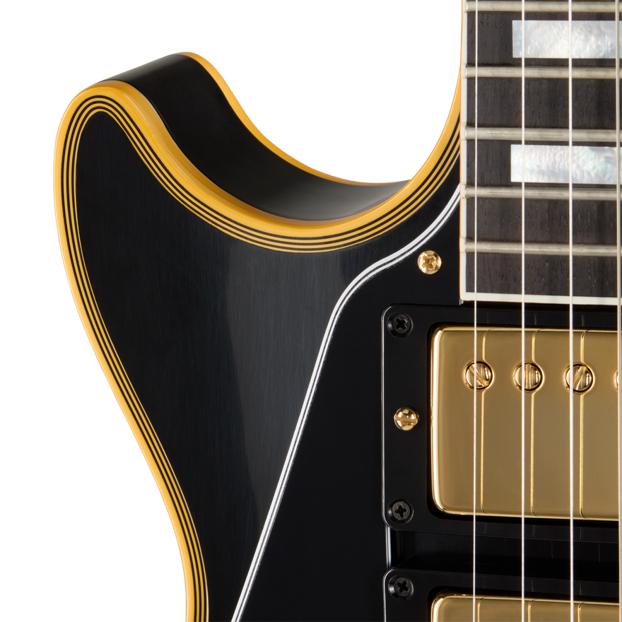 Gibson Custom 1957 Les Paul Custom Reissue 3-Pickup, Left-Handed, Ebony Electric Guitar Gibson Custom