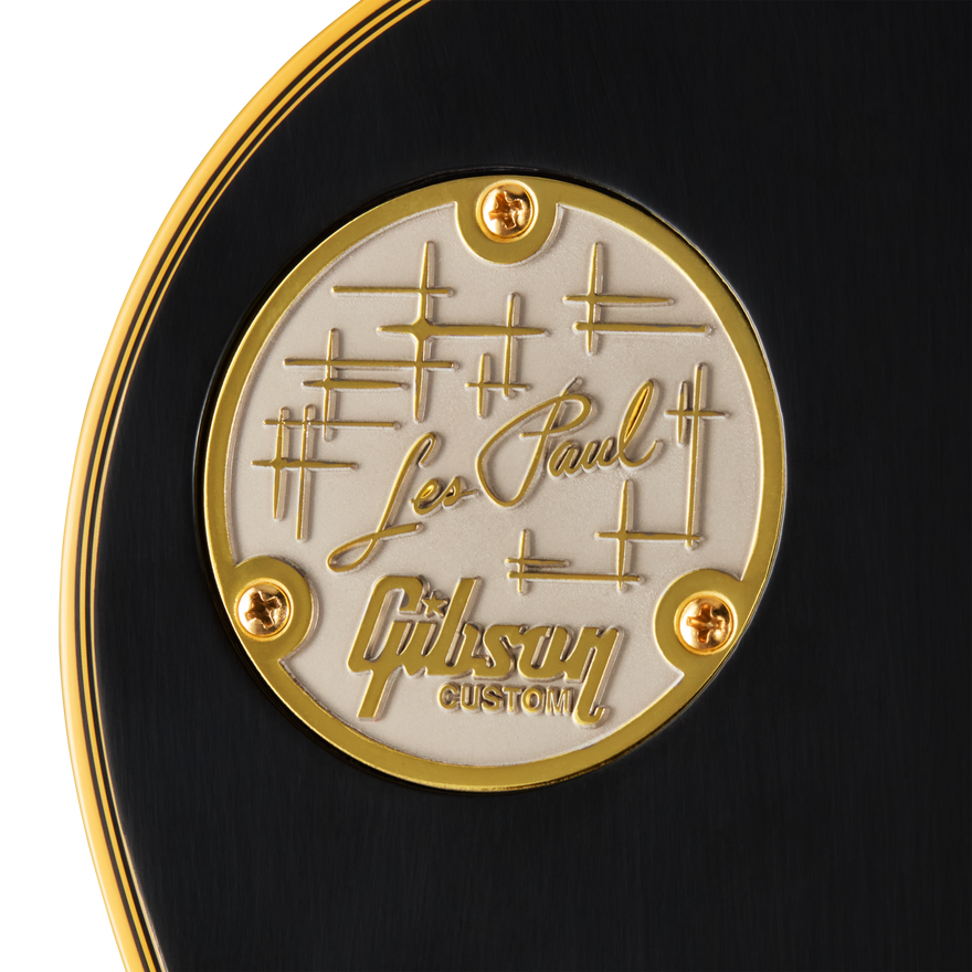 Gibson Custom 1957 Les Paul Custom Reissue 3-Pickup, Left-Handed, Ebony Electric Guitar Gibson Custom