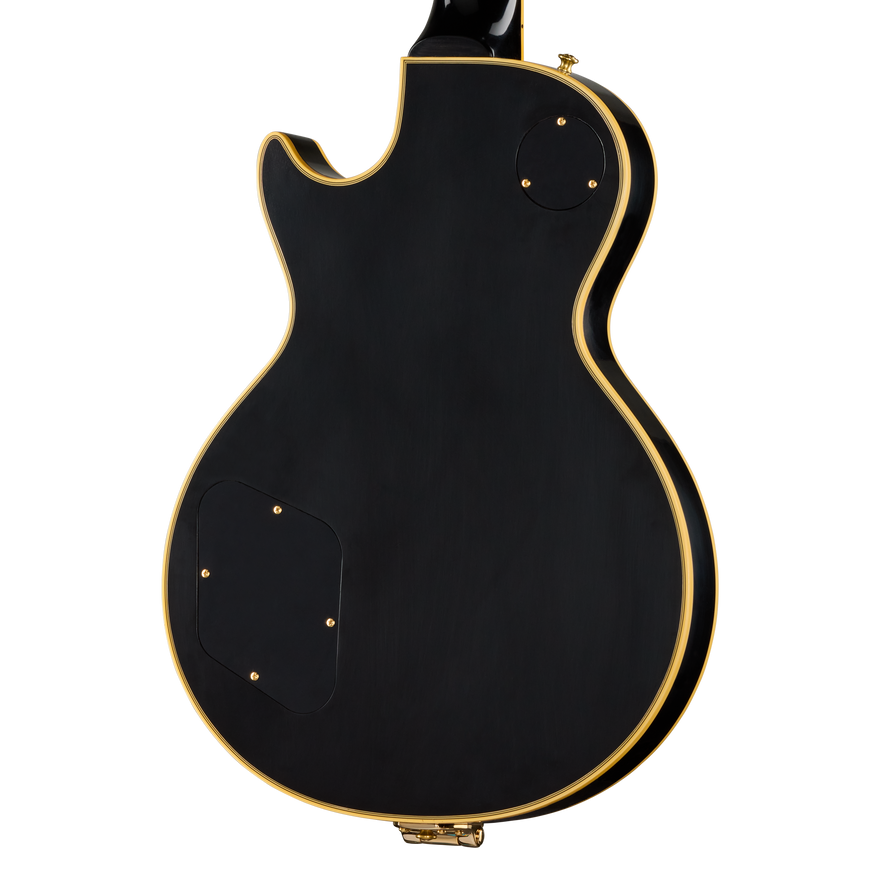 Gibson Custom 1957 Les Paul Custom Reissue 3-Pickup Bigsby VOS, Ebony Electric Guitar Gibson Custom
