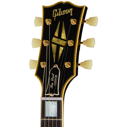 Gibson Custom 1957 Les Paul Custom Reissue 3-Pickup Bigsby VOS, Ebony Electric Guitar Gibson Custom
