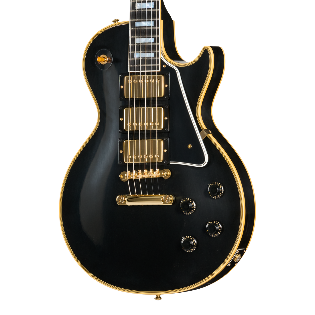 Gibson Custom 1957 Les Paul Custom Reissue 3-Pickup, VOS, Ebony Electric Guitar Gibson Custom