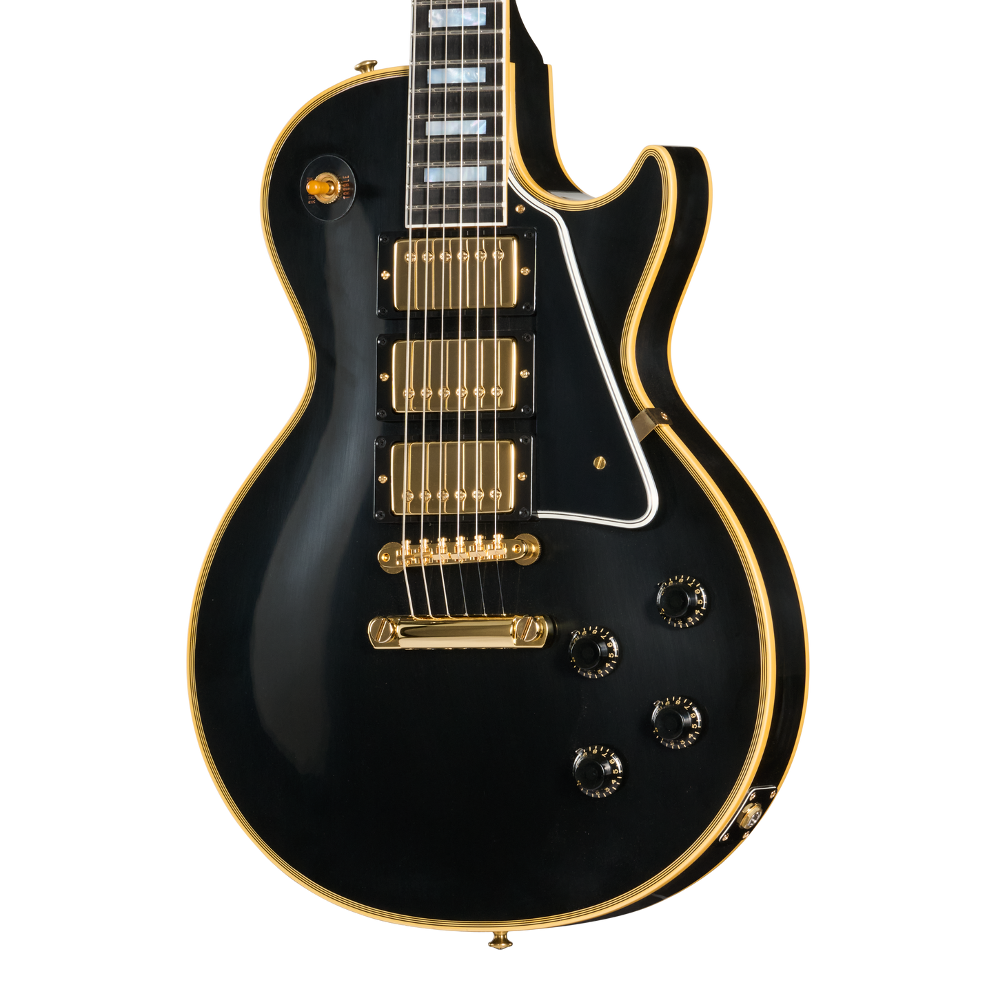 Gibson Custom 1957 Les Paul Custom Reissue 3-Pickup, VOS, Ebony Electric Guitar Gibson Custom