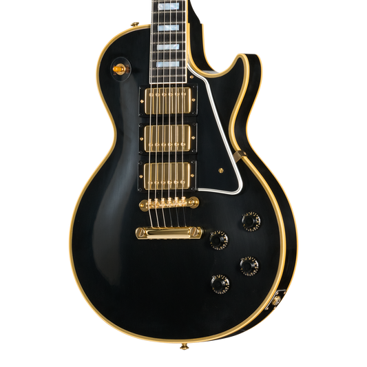 Gibson Custom 1957 Les Paul Custom Reissue 3-Pickup, VOS, Ebony Electric Guitar Gibson Custom