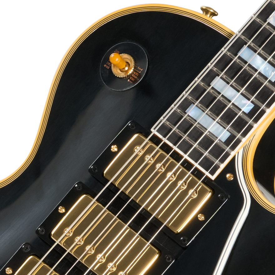 Gibson Custom 1957 Les Paul Custom Reissue 3-Pickup, VOS, Ebony Electric Guitar Gibson Custom