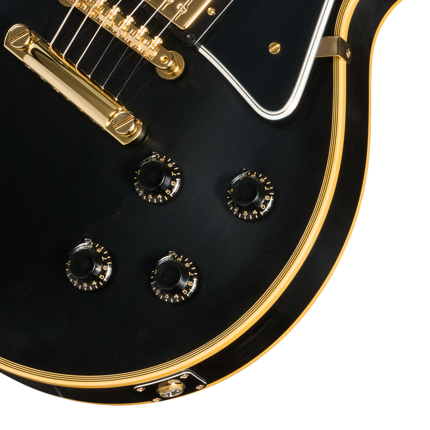 Gibson Custom 1957 Les Paul Custom Reissue 3-Pickup, VOS, Ebony Electric Guitar Gibson Custom