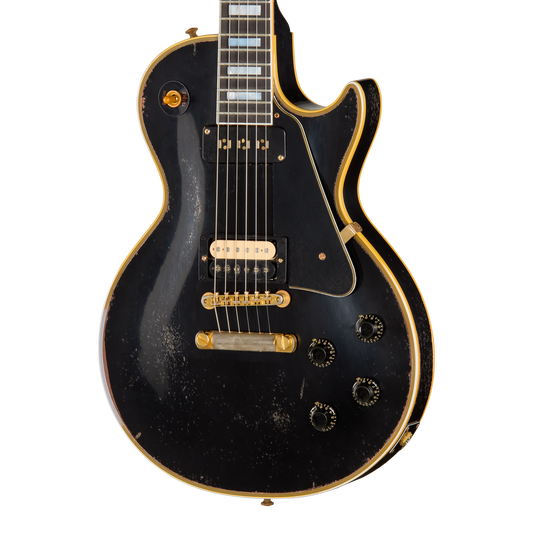 Gibson Custom LE 1954 Les Paul Custom Reissue with Humbucker, Heavy Aged, Ebony Electric Guitar Gibson Custom