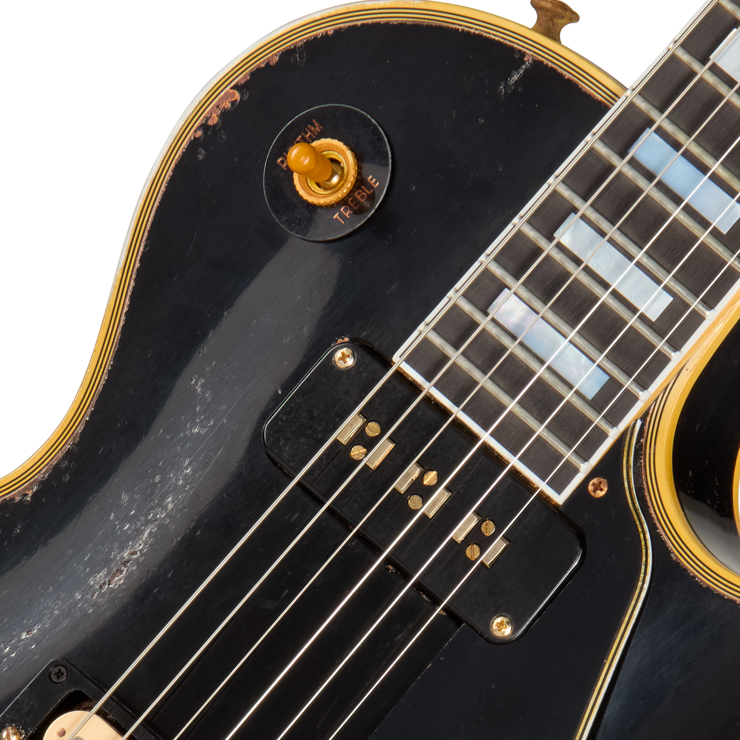 Gibson Custom LE 1954 Les Paul Custom Reissue with Humbucker, Heavy Aged, Ebony Electric Guitar Gibson Custom