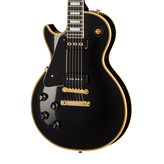 Gibson Custom 1954 Les Paul Custom Reissue, Left-Handed, VOS, Ebony Electric Guitar Gibson Custom
