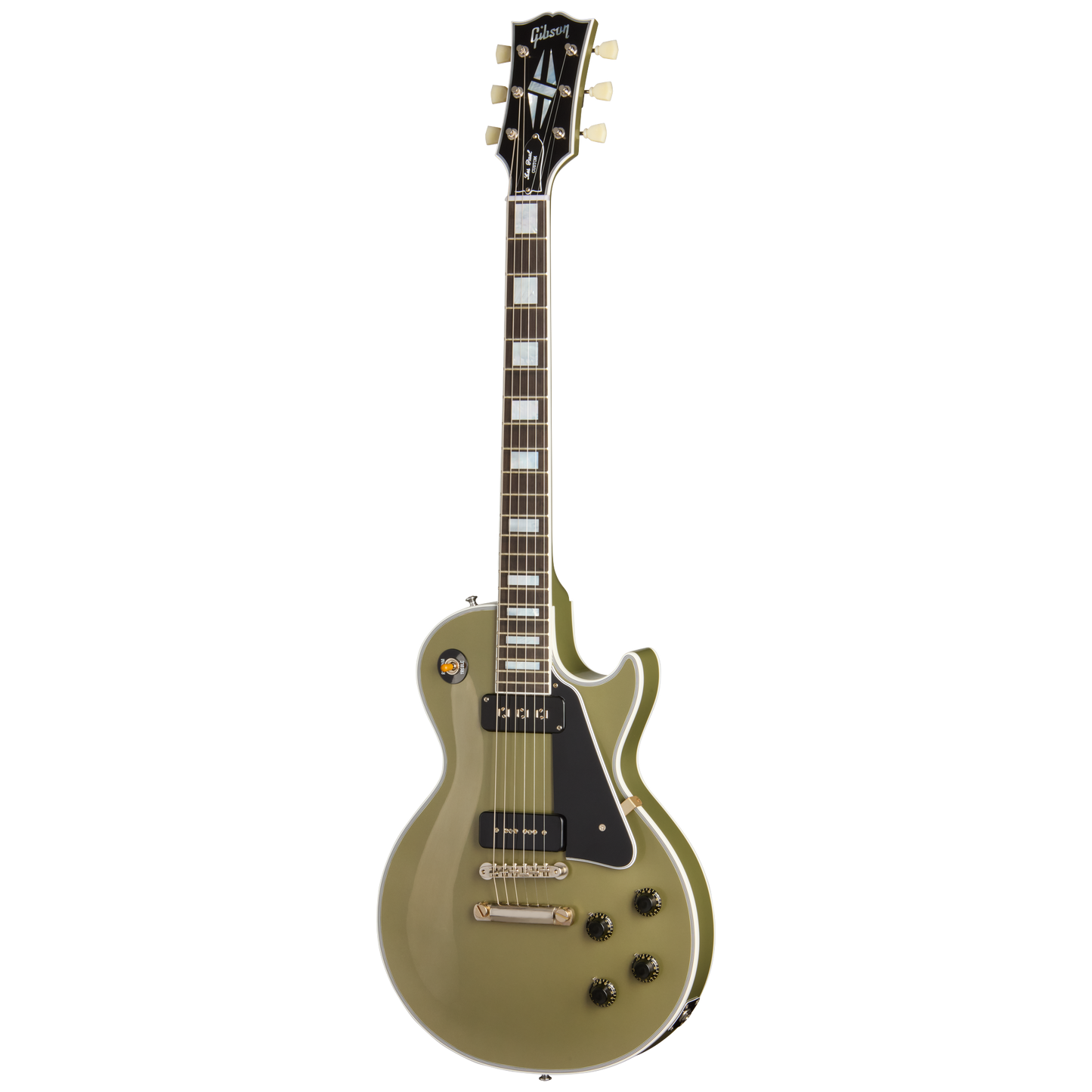 Gibson Custom 1954 Les Paul Custom Reissue, Moss Mist Electric Guitar Gibson Custom
