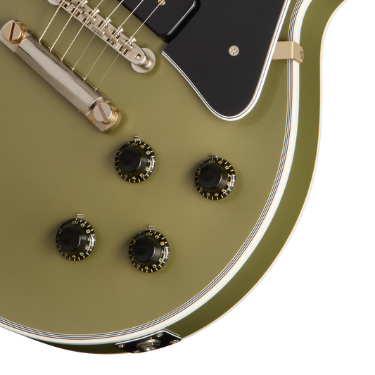 Gibson Custom 1954 Les Paul Custom Reissue, Moss Mist Electric Guitar Gibson Custom