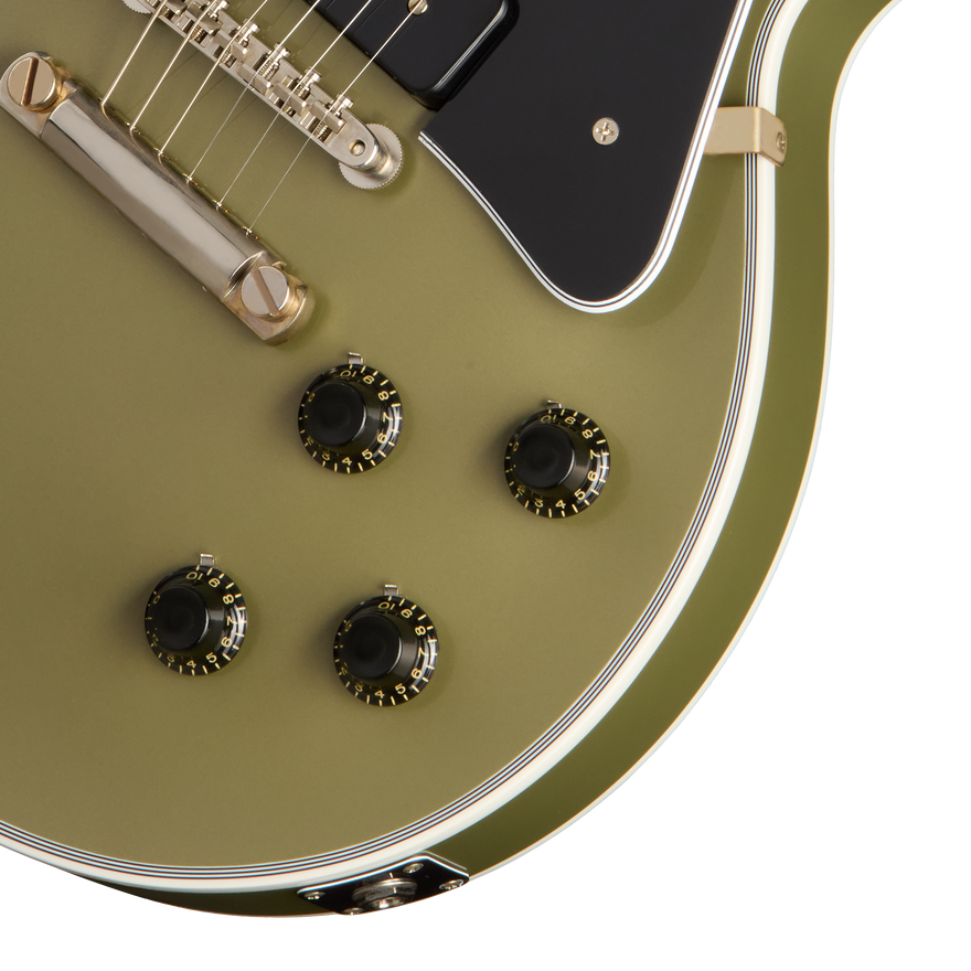 Gibson Custom 1954 Les Paul Custom Reissue, Moss Mist Electric Guitar Gibson Custom