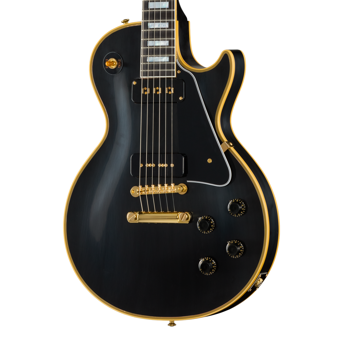 Gibson Custom 1954 Les Paul Custom Reissue, VOS, Ebony Electric Guitar Gibson Custom