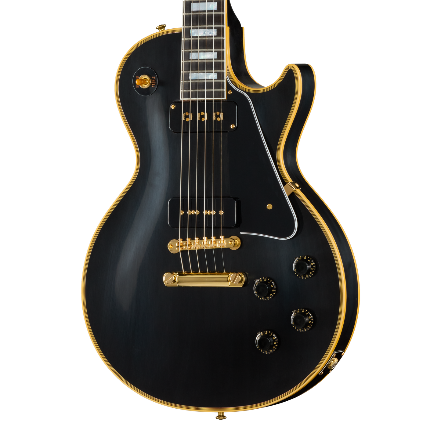 Gibson Custom 1954 Les Paul Custom Reissue, VOS, Ebony Electric Guitar Gibson Custom