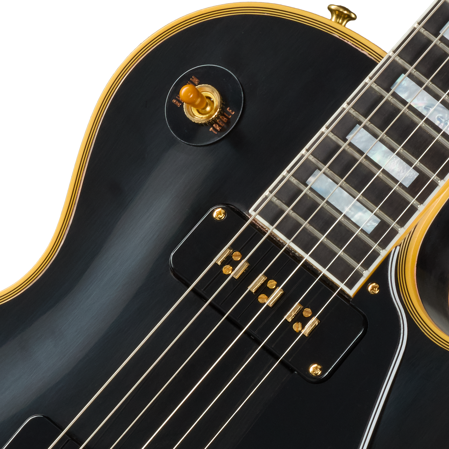 Gibson Custom 1954 Les Paul Custom Reissue, VOS, Ebony Electric Guitar Gibson Custom