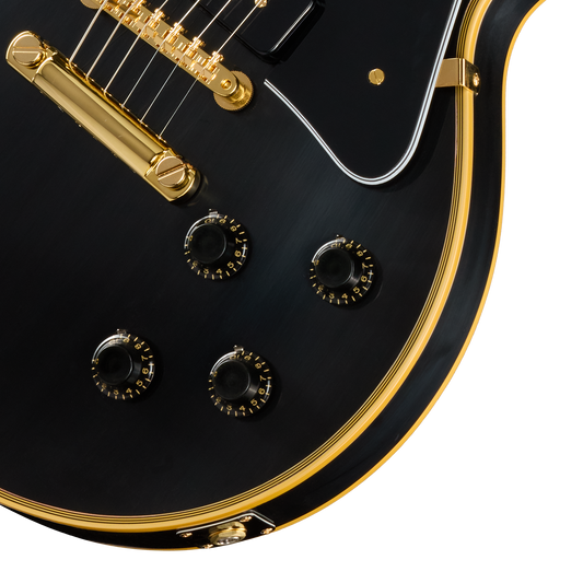 Gibson Custom 1954 Les Paul Custom Staple Pickup Reissue VOS, Ebony Electric Guitar Gibson Custom
