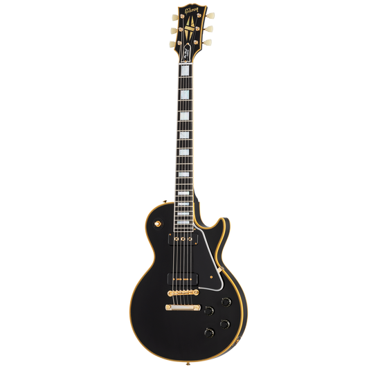 Gibson Custom 1954 Les Paul Custom Staple Pickup Reissue VOS, Ebony Electric Guitar Gibson Custom