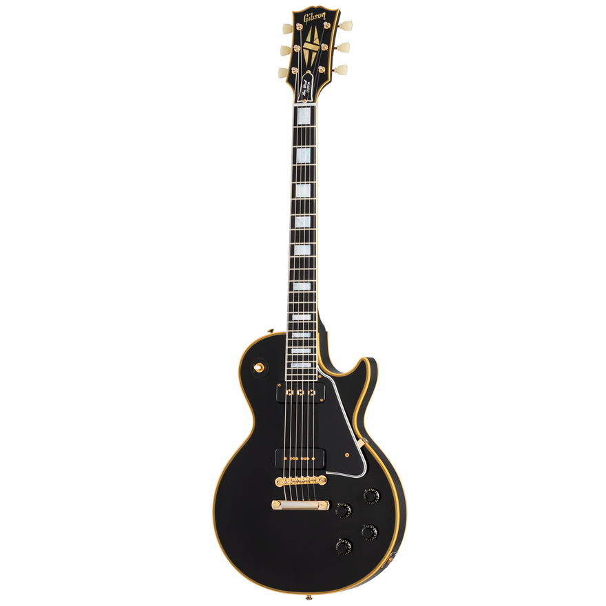 Gibson Custom 1954 Les Paul Custom Staple Pickup Reissue VOS, Ebony Electric Guitar Gibson Custom