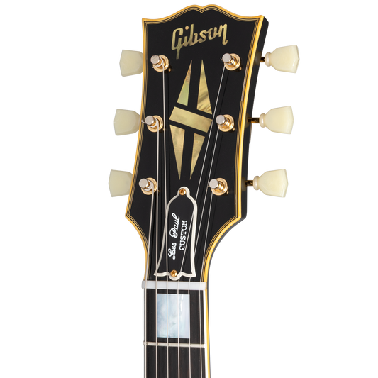 Gibson Custom 1954 Les Paul Custom Staple Pickup Reissue VOS, Ebony Electric Guitar Gibson Custom