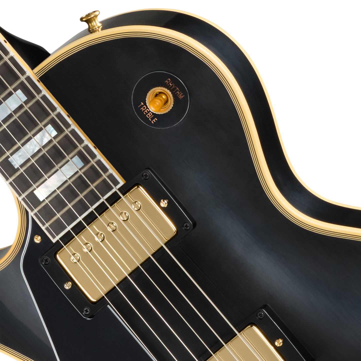 Gibson Custom 1957 Les Paul Custom Reissue 2-Pickup, Left-Handed, VOS, Ebony Electric Guitar Gibson Custom