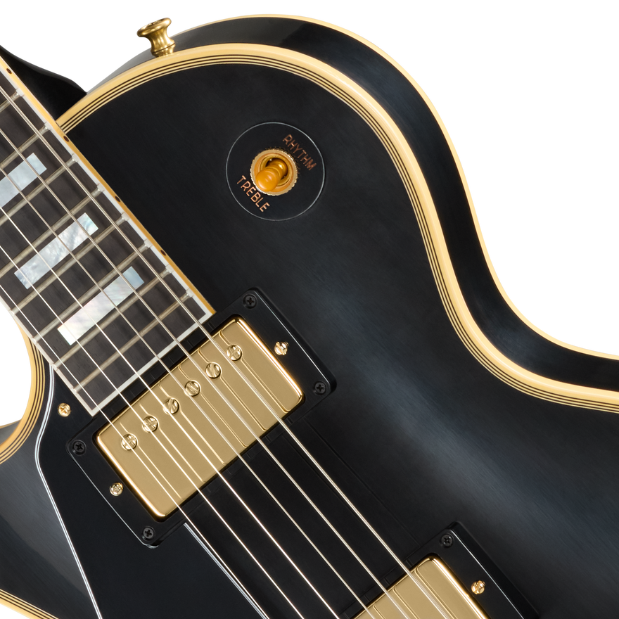 Gibson Custom 1957 Les Paul Custom Reissue 2-Pickup, Left-Handed, VOS, Ebony Electric Guitar Gibson Custom