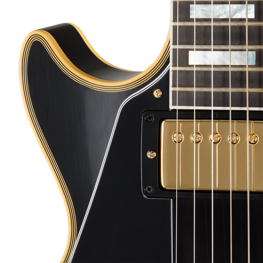 Gibson Custom 1957 Les Paul Custom Reissue 2-Pickup, Left-Handed, VOS, Ebony Electric Guitar Gibson Custom
