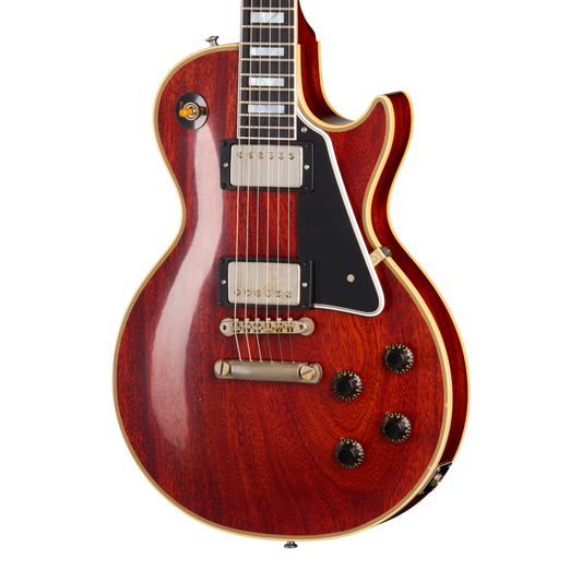 Gibson Custom 1957 Les Paul Custom Reissue, Light Aged, Antique Cherry Electric Guitar Gibson Custom