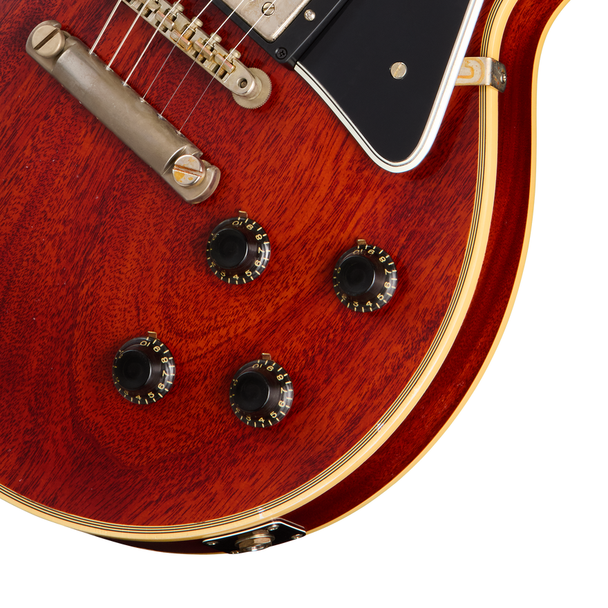 Gibson Custom 1957 Les Paul Custom Reissue, Light Aged, Antique Cherry Electric Guitar Gibson Custom