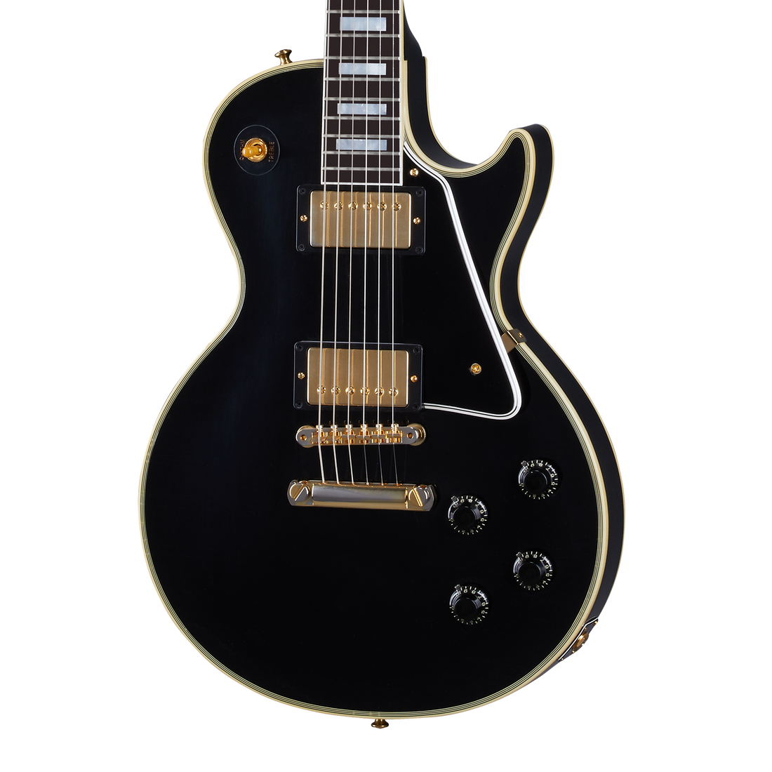 Gibson Custom 1957 Les Paul Custom Reissue 2-Pickup, Ultra Light Aged, Ebony Electric Guitar Gibson Custom