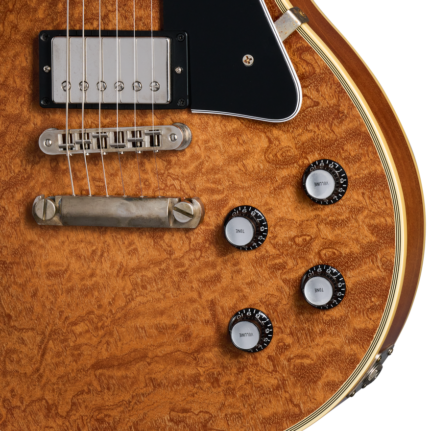 Gibson Custom Les Paul Custom Quilt Sapele, Ultra Light Aged, Natural Electric Guitar Gibson Custom