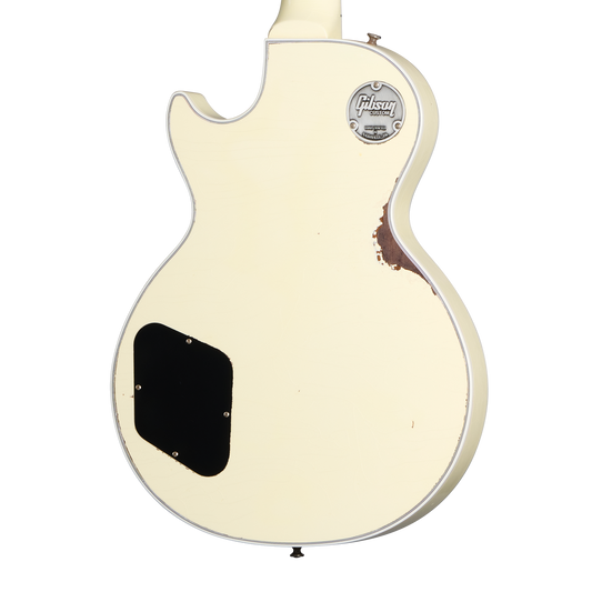 Gibson Custom Les Paul Custom, Heavy Aged, Classic White Electric Guitar Gibson Custom