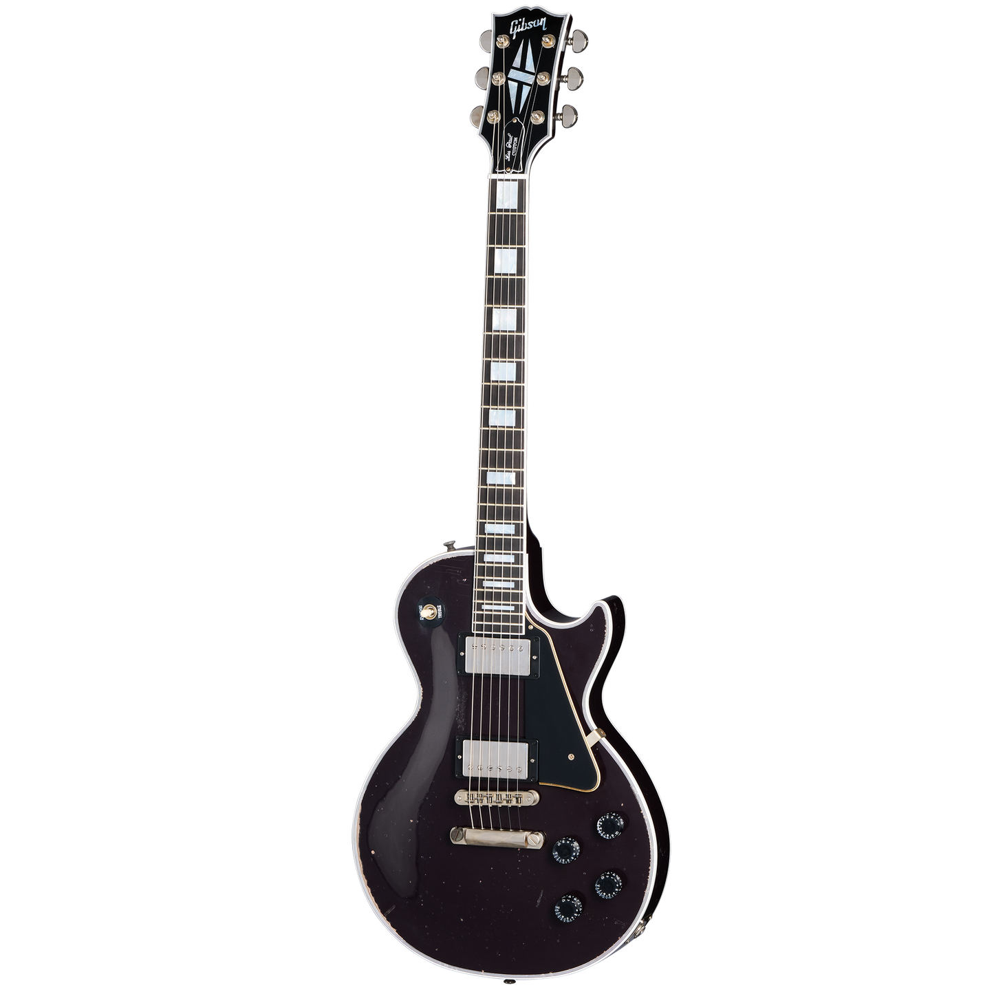 Gibson Custom Les Paul Custom, Heavy Aged, Oxblood Electric Guitar Gibson Custom