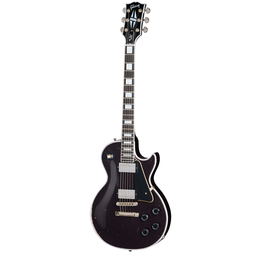 Gibson Custom Les Paul Custom, Heavy Aged, Oxblood Electric Guitar Gibson Custom