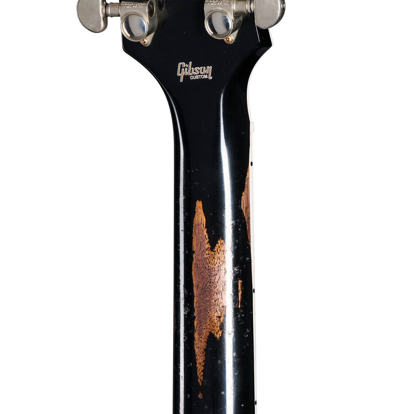 Gibson Custom Les Paul Custom, Heavy Aged, Ebony Electric Guitar Gibson Custom