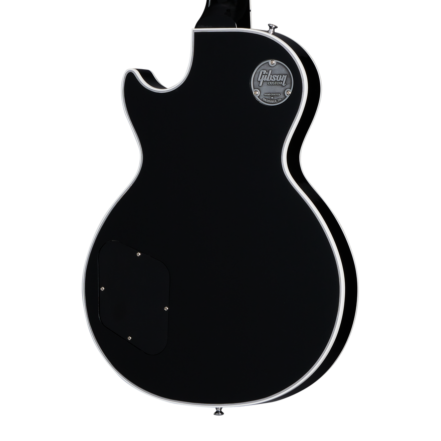 Gibson Custom Les Paul Custom, Nickel Hardware, Ebony Electric Guitar Gibson Custom