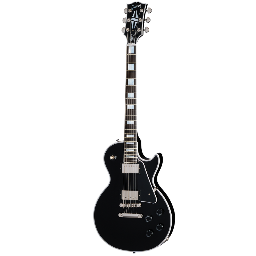 Gibson Custom Les Paul Custom, Nickel Hardware, Ebony Electric Guitar Gibson Custom