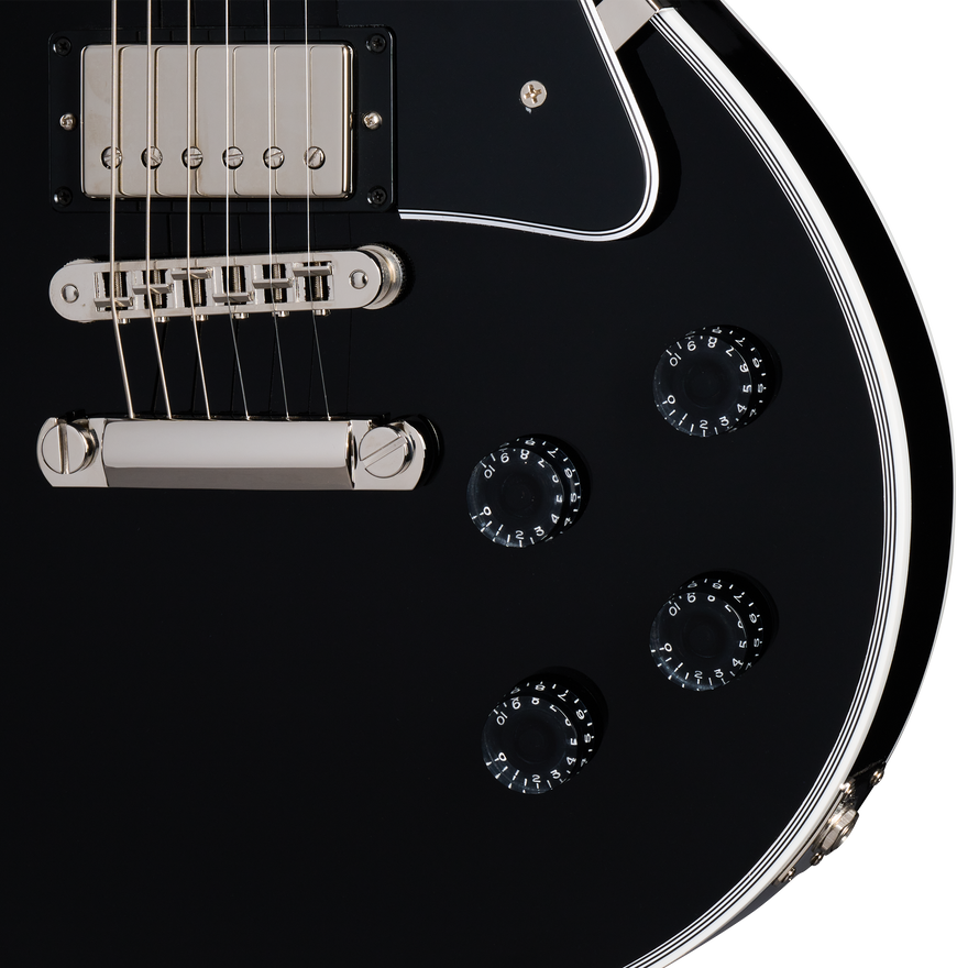 Gibson Custom Les Paul Custom, Nickel Hardware, Ebony Electric Guitar Gibson Custom