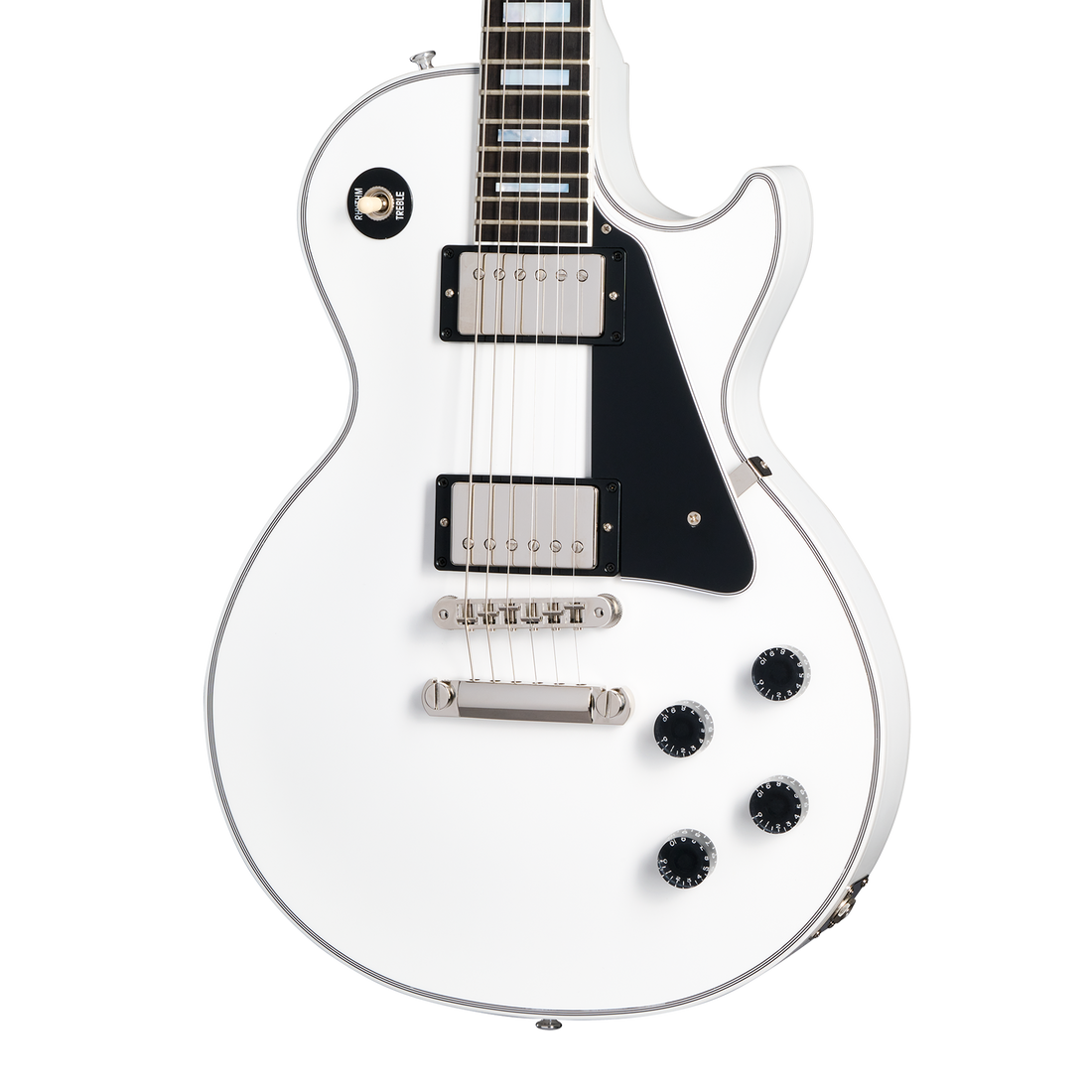 Gibson Custom Les Paul Custom, Nickel Hardware, Alpine White Electric Guitar Gibson Custom