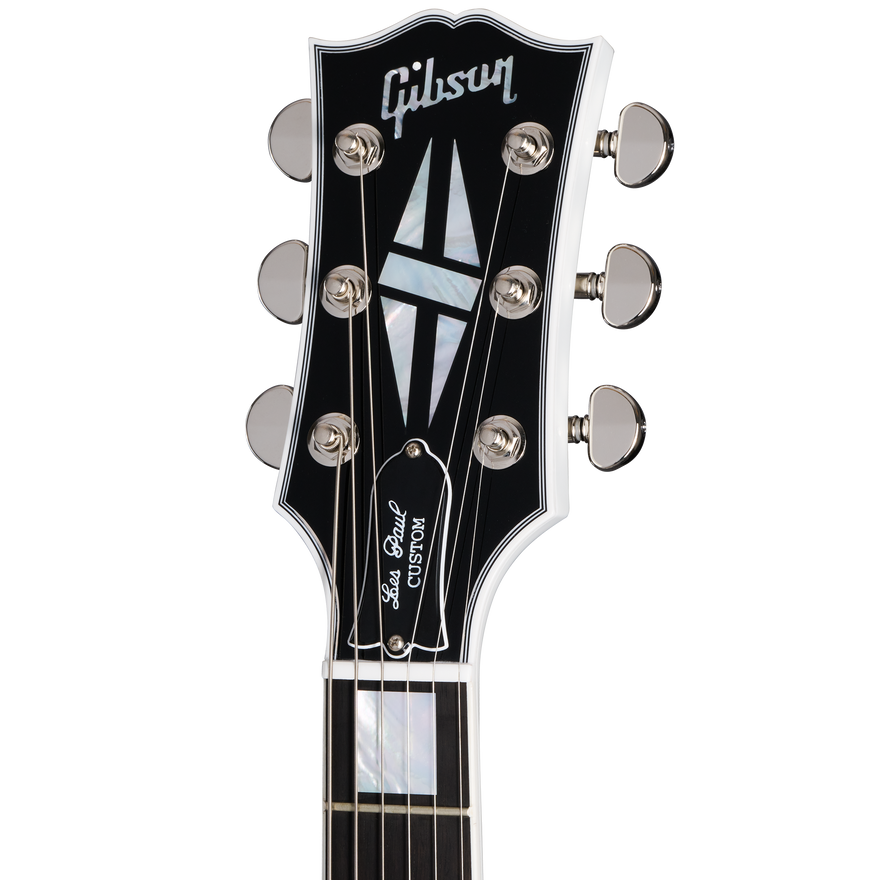 Gibson Custom Les Paul Custom, Nickel Hardware, Alpine White Electric Guitar Gibson Custom