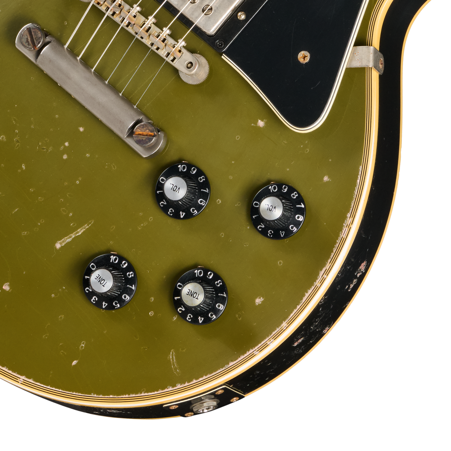 Gibson Custom LE 1968 Les Paul Custom Reissue, Heavy Aged, Olive Drab Top Electric Guitar Gibson Custom