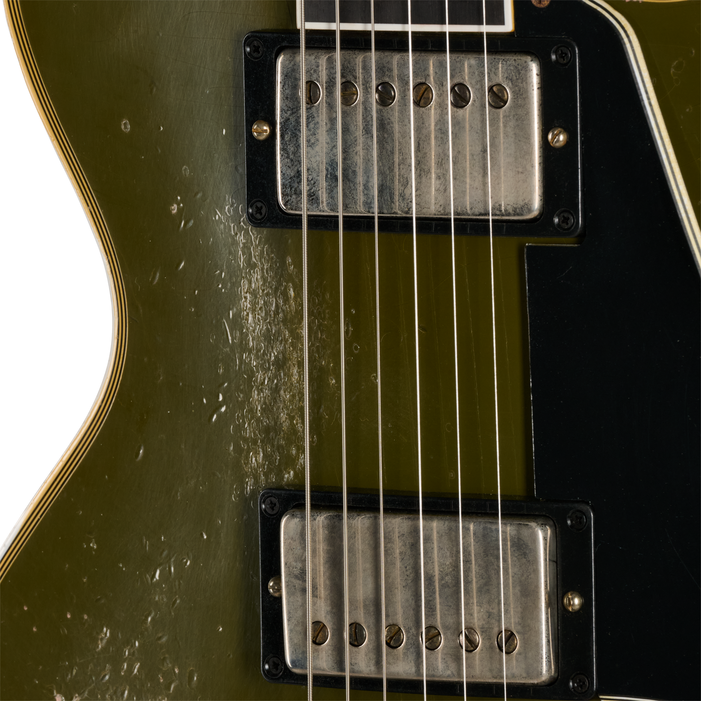 Gibson Custom LE 1968 Les Paul Custom Reissue, Heavy Aged, Olive Drab Top Electric Guitar Gibson Custom