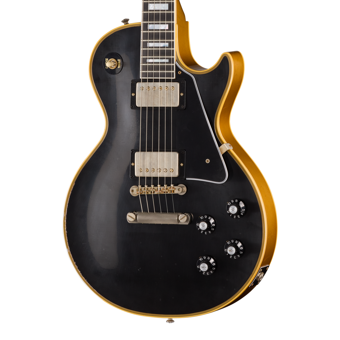 Gibson Custom LE 1968 Les Paul Custom Reissue, Light Aged, Ebony Top Electric Guitar Gibson Custom