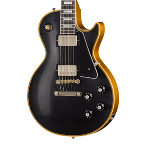 Gibson Custom LE 1968 Les Paul Custom Reissue, Light Aged, Ebony Top Electric Guitar Gibson Custom