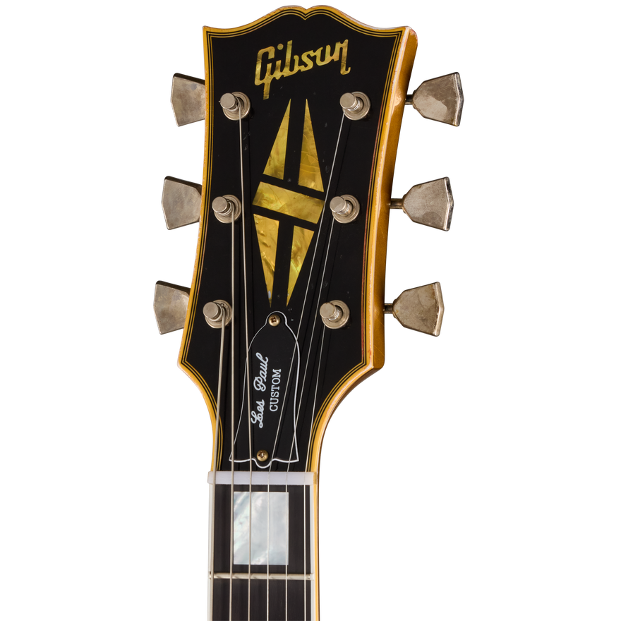 Gibson Custom LE 1968 Les Paul Custom Reissue, Light Aged, Ebony Top Electric Guitar Gibson Custom