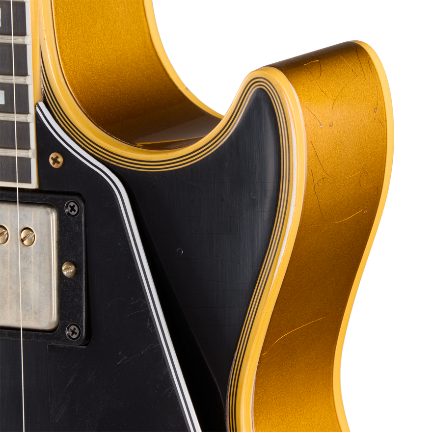 Gibson Custom LE 1968 Les Paul Custom Reissue, Light Aged, Ebony Top Electric Guitar Gibson Custom