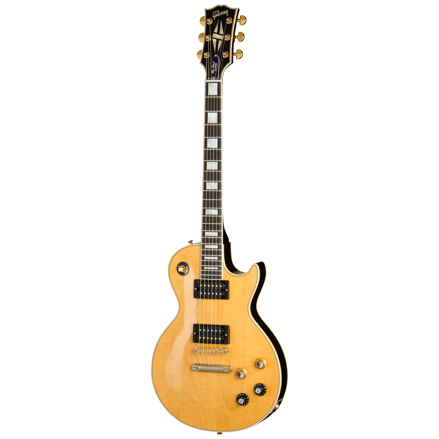 Gibson Custom Mick Ronson 1968 Les Paul Custom Collector's Edition, Antique Natural/Ebony Electric Guitar Gibson Custom