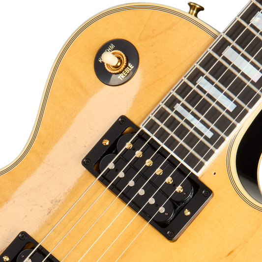 Gibson Custom Mick Ronson 1968 Les Paul Custom Collector's Edition, Antique Natural/Ebony Electric Guitar Gibson Custom