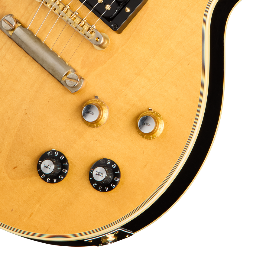 Gibson Custom Mick Ronson 1968 Les Paul Custom Collector's Edition, Antique Natural/Ebony Electric Guitar Gibson Custom