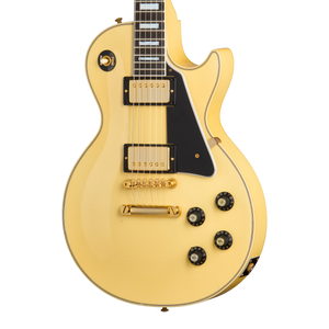 Gibson Custom 1968 Les Paul Custom Reissue, Light Aged, Heavy Antique White Electric Guitar Gibson Custom
