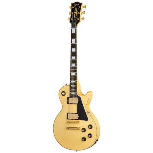 Gibson Custom 1968 Les Paul Custom Reissue, Light Aged, Heavy Antique White Electric Guitar Gibson Custom