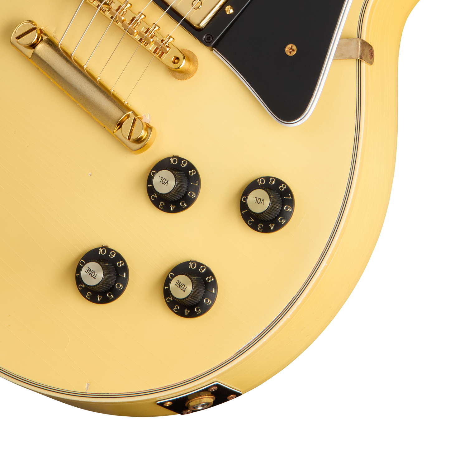 Gibson Custom 1968 Les Paul Custom Reissue, Light Aged, Heavy Antique White Electric Guitar Gibson Custom